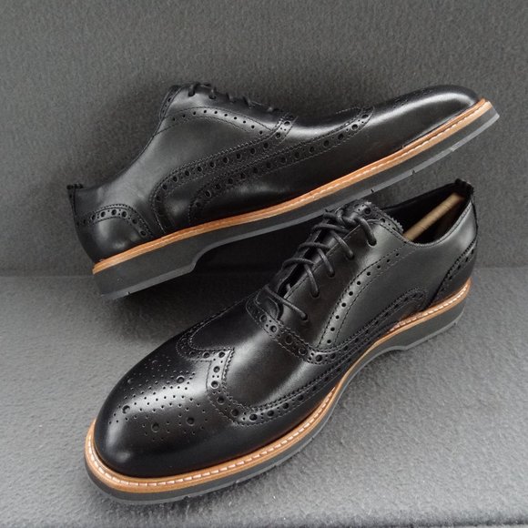 NEW Cole Haan 11 M 44 Morris Wingtip Oxford Black - Picture 3 of 8
